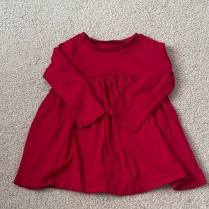 First Impressions Vibrant Red Long Sleeve Dress